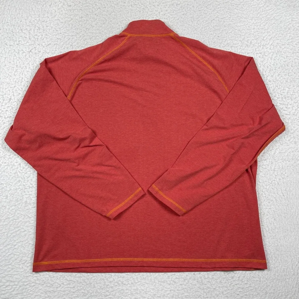 Orvis Pullover Mens XXL Red Trout Bum Quarter Zip Stretch Outdoor Gorpcore